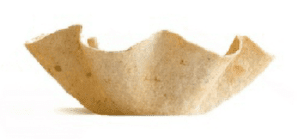 Edibowls® #0512-8, a 6.25" baked edible bowl.