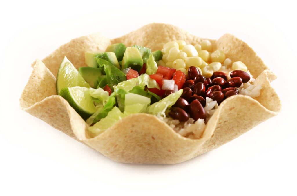 Edibowls® bowl filled with fresh food